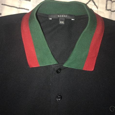 gucci polo red green collar|gucci polo shirts for men.